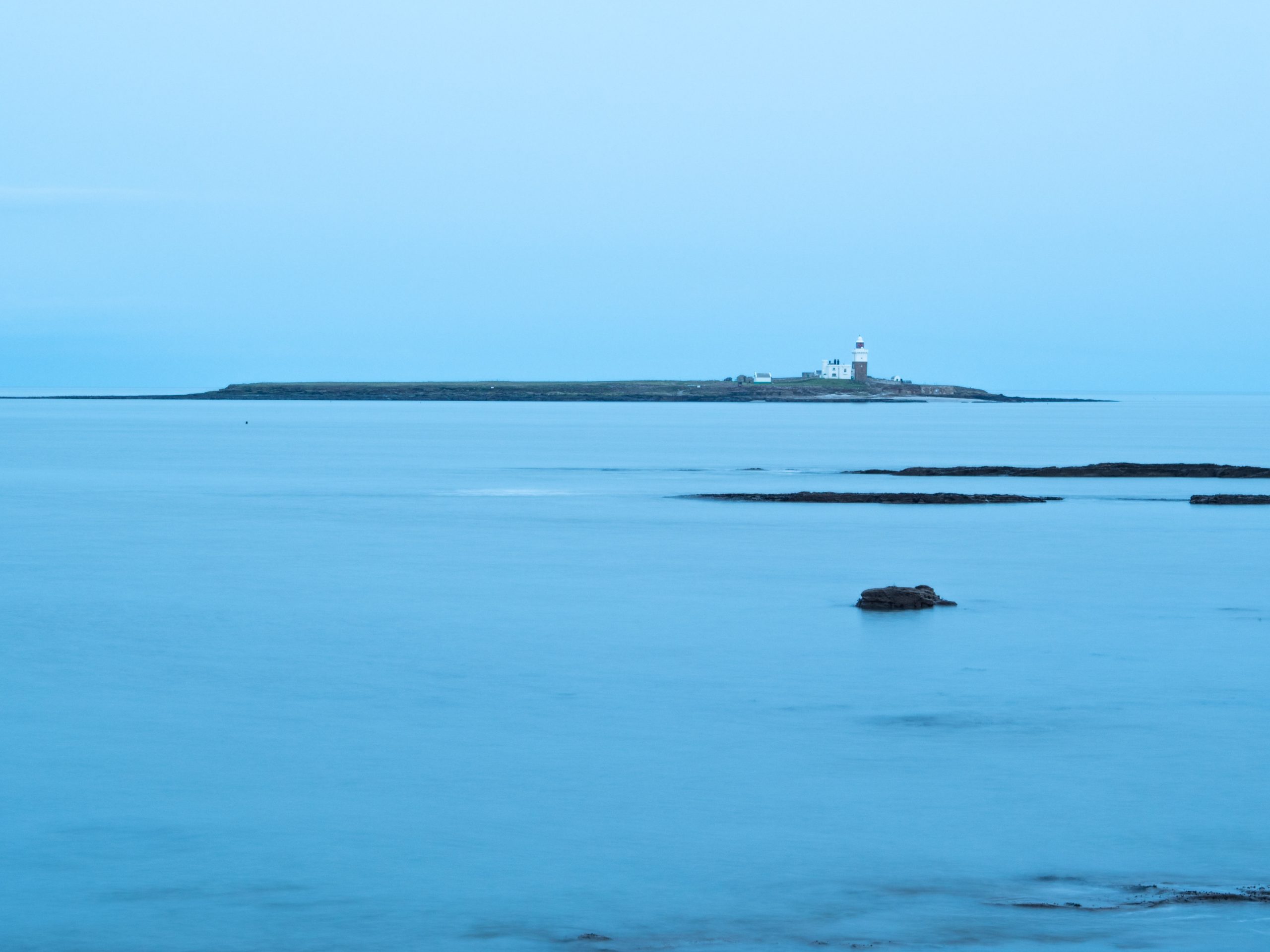 Coquet Island during the blue hour