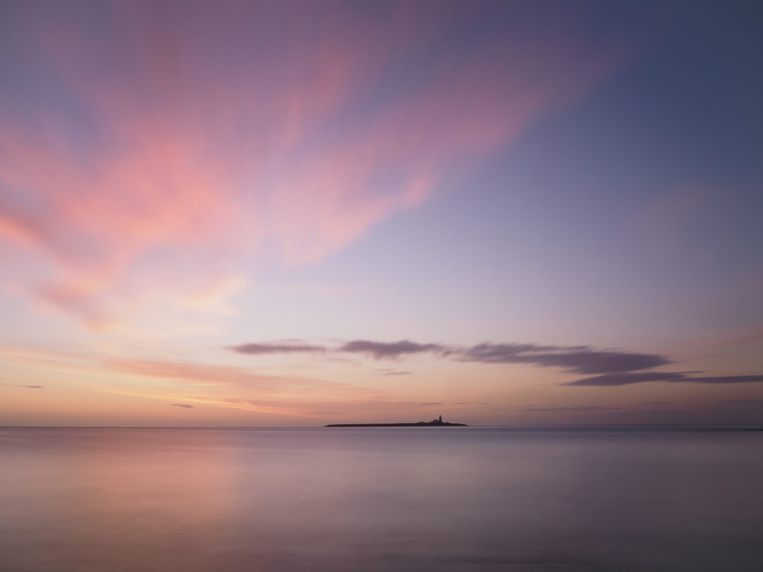 Coquet Island at Dawn long exposure
