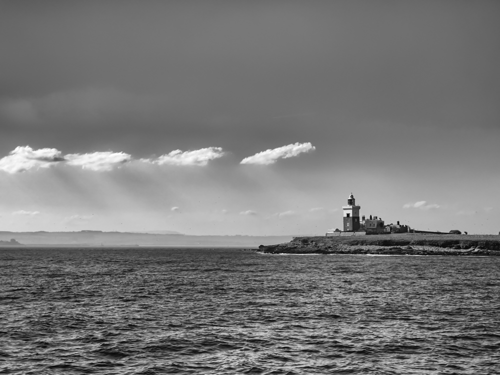 Coquet Island in Black and White shot with my old Olympus E-5