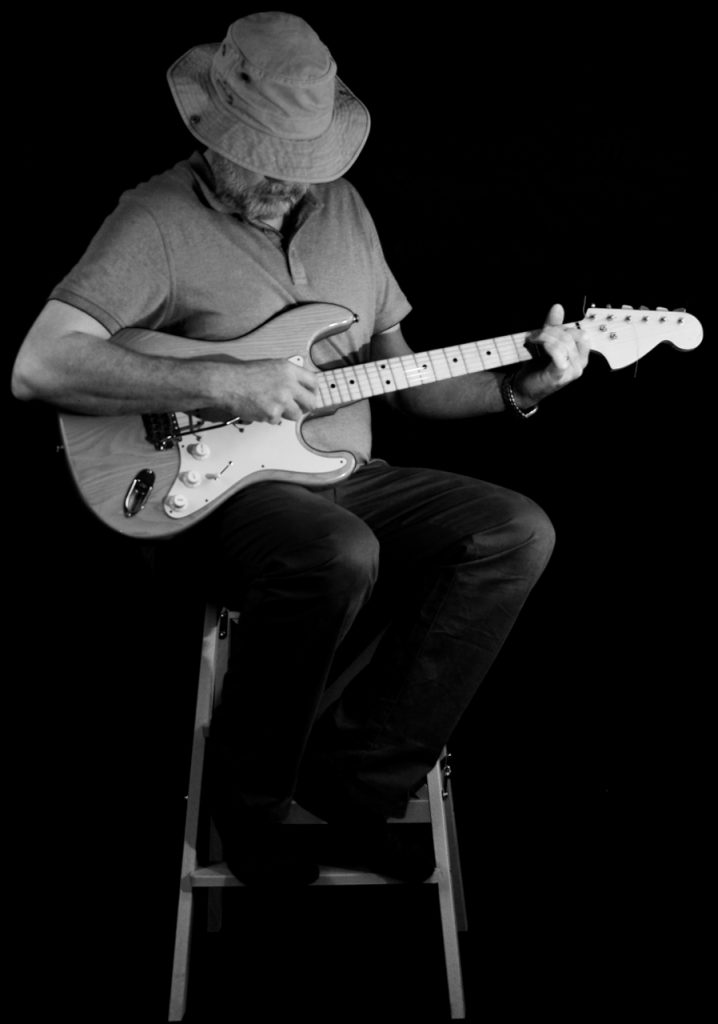 Guitar Man - Monochrome portrait - Low KeyA