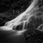 1-to-1 Bespoke Photography Workshops could train you to take photos like this black and white long-exposure image of a waterfall