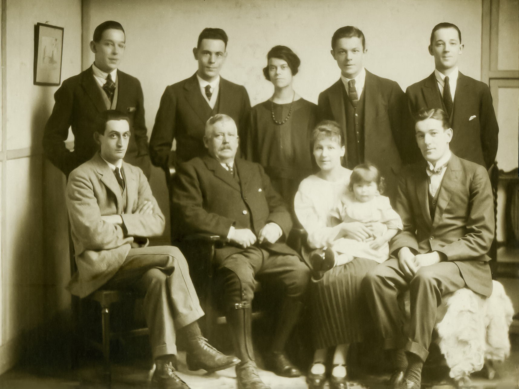 A restored photo from the early 1900s