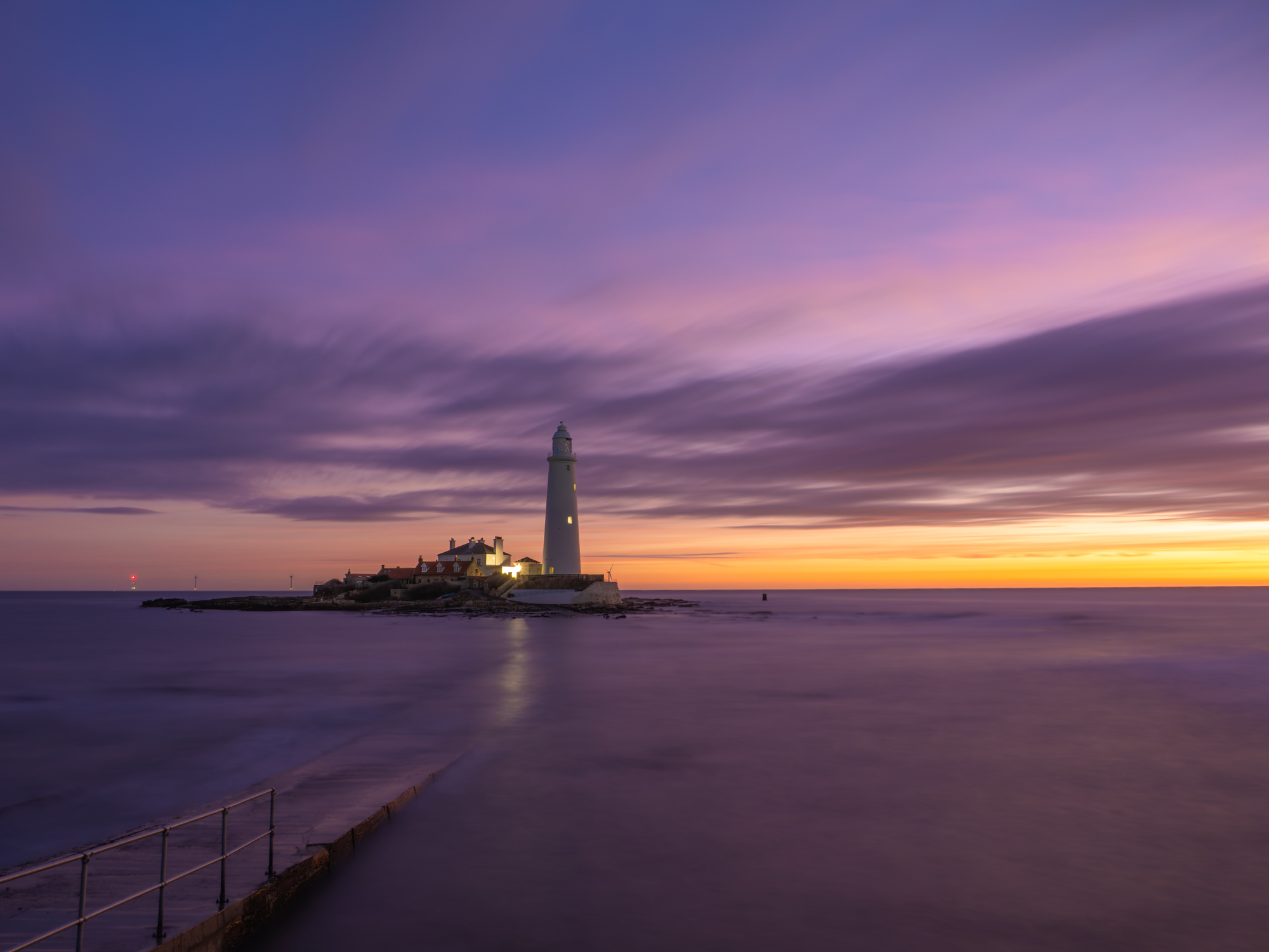 St Mary's Lighthouse on the North East coast – landscape photography workshops